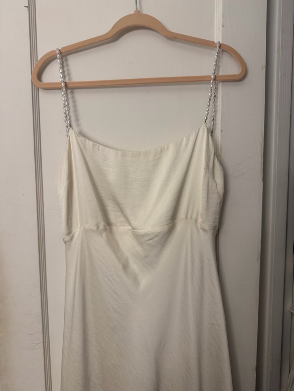 Women's Faux Pearl Strap Maxi Dress